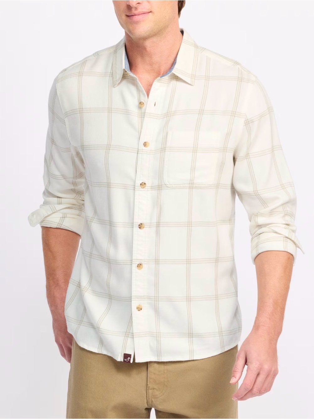 Alesbury Essential Brushed Twill Shirt Off White Large NWT STITCH FIX